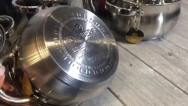 Набор нержавеющей посуды EDENBERG смотреть онлайн