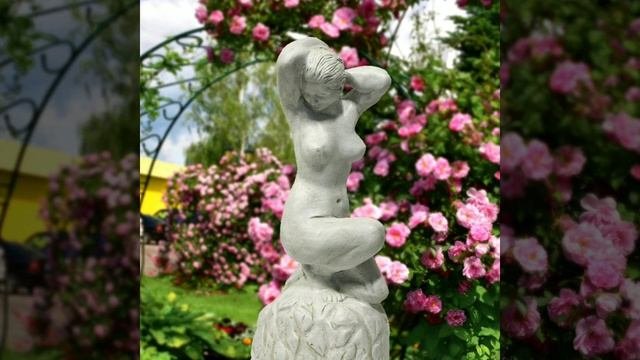 Красивые садовые скульптуры.