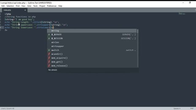 String Functions In Php