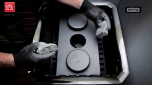 Правильная укладка камней в банную печь AITO. Русские субтитры.