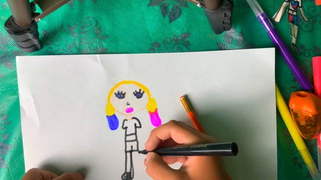 Делаем бумажных сестренок для домика | Поделки из Бумаги | Ксения Кристаллик смотреть онлайн