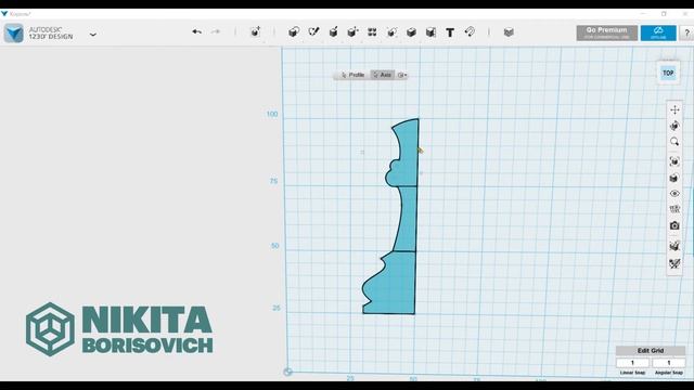 123D Design #17 Шахматные фигуры. Король