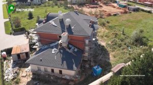 Двухэтажный дом из кирпича в стиле Ренессанс