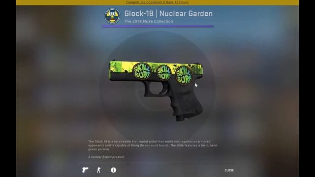 Cheap Glock Nuclear Garden Sticker Craft CSGO 2021 смотреть онлайн