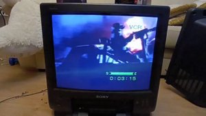 Sony KV-21VM3MT Trinitron color TV. Проверка после ремонта VCR деки