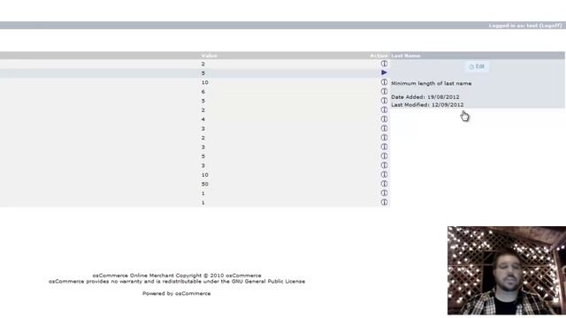 OSCommerce Admin Configuration Explanation смотреть онлайн