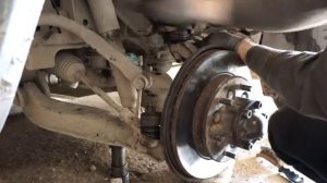 Монтаж поворотного кулака со ступицей без привода Hover H3