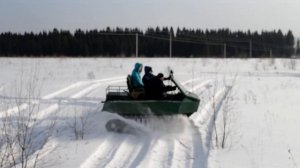 Самодельный гусеничный вездеход. Снежные поля