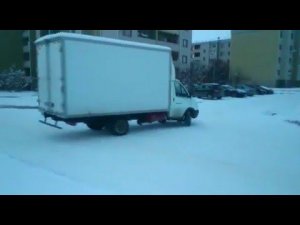 Газель зимой на льду