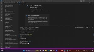 How to use powershell in visual studio code