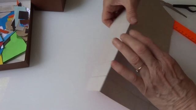 Делаем быстро коробку для обрезков картона - 2 вариант смотреть онлайн