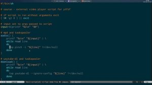 Sauron script to queue audio and video from ytfzf with taskspooler