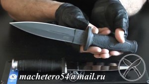 Кинжал «КО-1». Рукоять из кожи. Кизляр. Обзор и мнение.