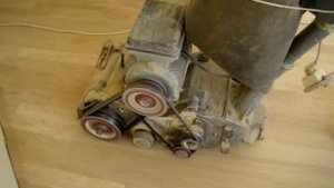 Шлифовка паркета машиной барабанного типа