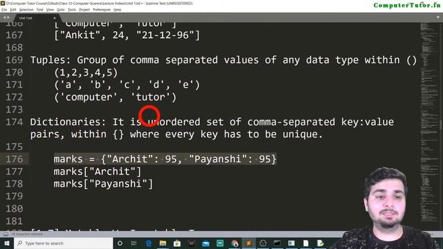 Data Types + Mutable vs Immutable | Part [6-7/10] Chapter 1 | CBSE Class 12 CS/IP