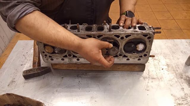 ГБЦ газель бизнес 4216 разборка дифектовка