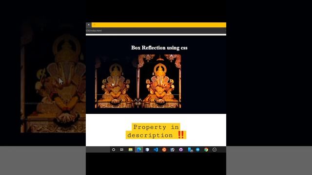 Image Reflection using css 100?‼️?#Javascript #css #tech #programming