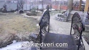 Недорогой КОВАНЫЙ МОСТИК для сада, для дачи, через ручей, ландшафтный дизайн на участке возле дома.