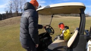 Timko Plays Golf with Papa and Ride on Golf Cart | Learn Sports for Kids