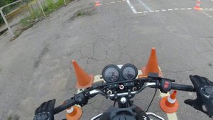 Первое занятие в мотошколе