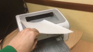 Принтер HP 1102 тестовая страница