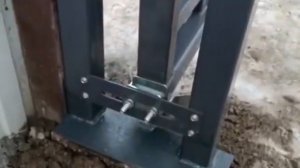 Откатные ворота из профлиста с калиткой