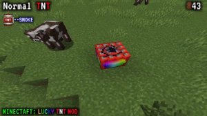 Minecraft: Amazing LUCKY TNT MOD 100 TNT EXPLOSIVE #minecraft  #minectraftbuilding