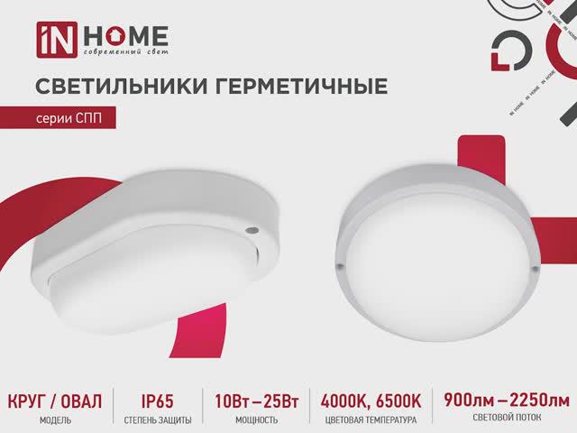 Светильники герметичные / серии СПП IN HOME