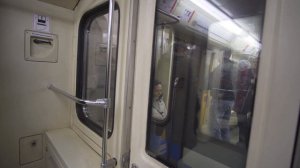 Russia, Moscow, Metro night ride from Белорусская to Добрынинская + walk to Макдоналдс