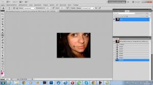 как убрать прыщи, шрам дефект в фотошопе