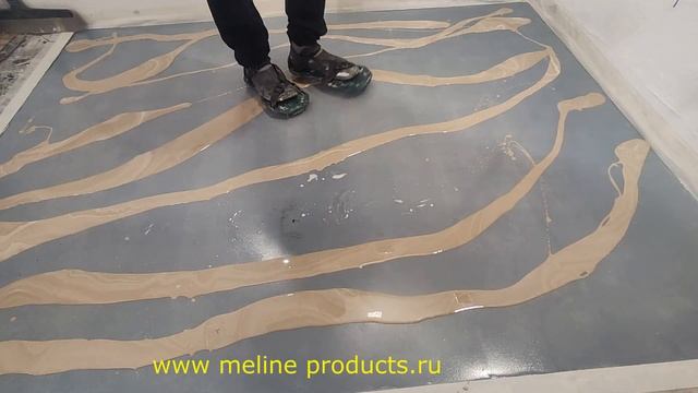 Эпоксидный наливной пол от Meline Products. Набор №8. Простейшее нанесение. #эпоксиднаясмола
