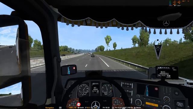 ETS2 1.43 II Promods II Paris - Granville II Mercedes Benz Actros MP4 смотреть онлайн