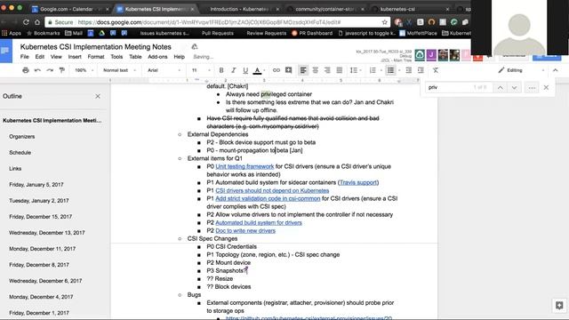 Kubernetes SIG Storage - CSI Implementation Workgroup 20180105 смотреть онлайн