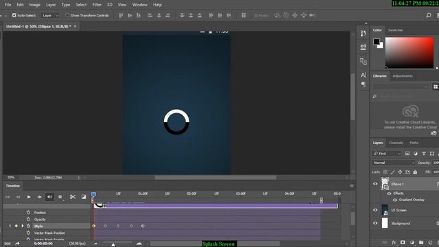 Photoshop Tutorial: How to Create a Loading Circle Animation in Adobe Photoshop смотреть онлайн