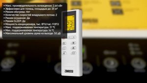 Мобильный кондиционер ZANUSSI ZACM-09 SN/N1