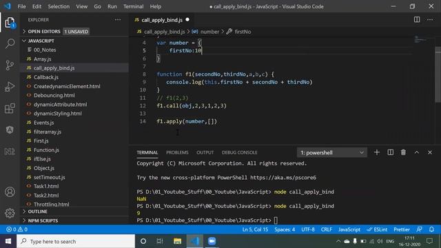 call, apply and bind method in JavaScript