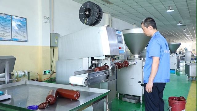 Автоматический двухскрепочный клипсатор для больших диаметров колбас JCK160, Китай