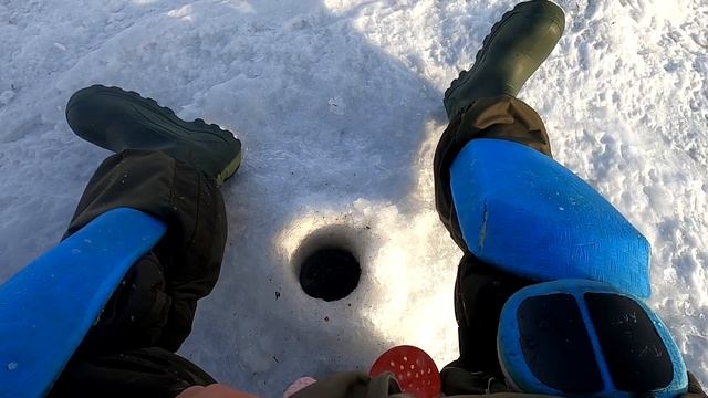 Вся плотва была подо льдом. Ловля плотвы на мормышку на ГРЭС-2