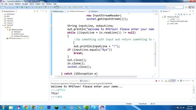 Java Tutorial 8: Hello Networking! смотреть онлайн