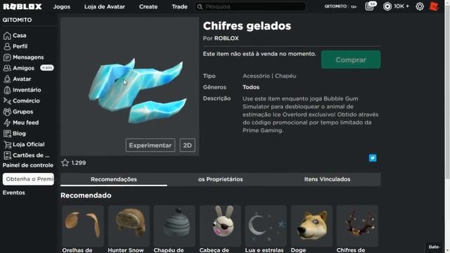 Confirmado o Próximo item Gratuito [Icy Horns] Roblox Event Prime Gaming смотреть онлайн