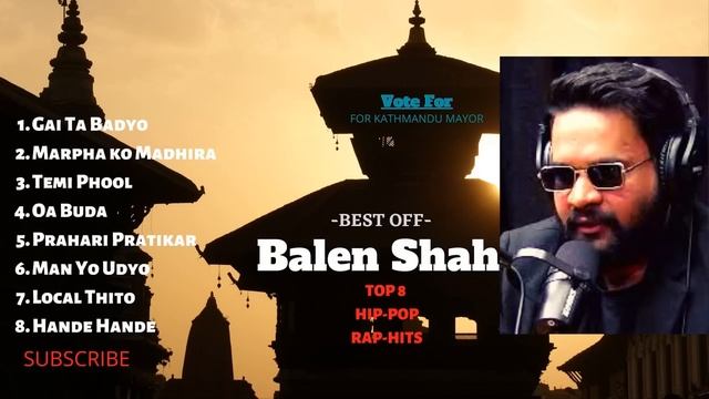 Balen Shah top 8 songs collection I Kathmandu Mayor candidates Balen Shah Rap songs I смотреть онлайн