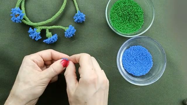 Цветок василька плетеный из бисера техника ндебеле смотреть онлайн