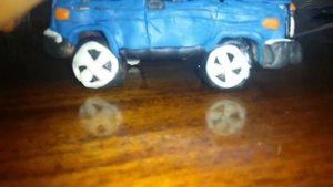 нива из пластилина