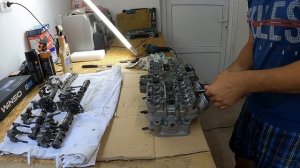 Ремонт головки YAMAHA FZR 1000 3GM-YAMAHA YZF 1000 R THUNDER ACE!!!