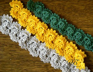 Ленточное кружево крючком #5