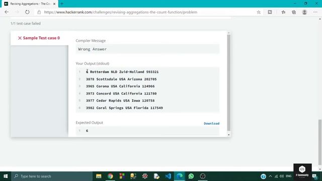 Revising Aggregations - The Count Function Hackerrank Solution | SQL Practice