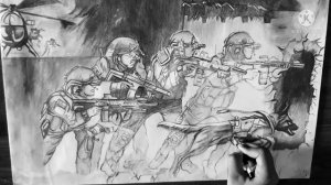 indian soldier sketch//tribute to indian army..????