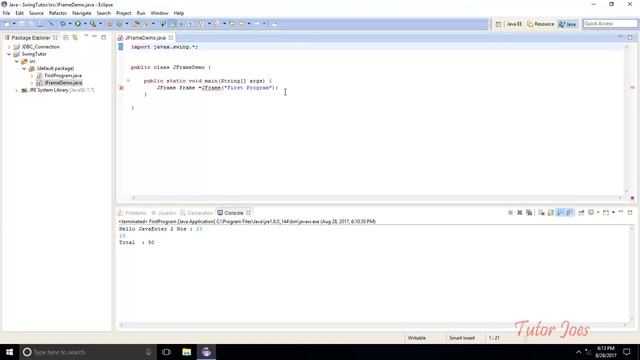JFrame In Java Tamil смотреть онлайн