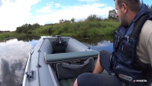 Лодка Ракета на узкой извилистой реке / РЛ-350 + Golfstream-5