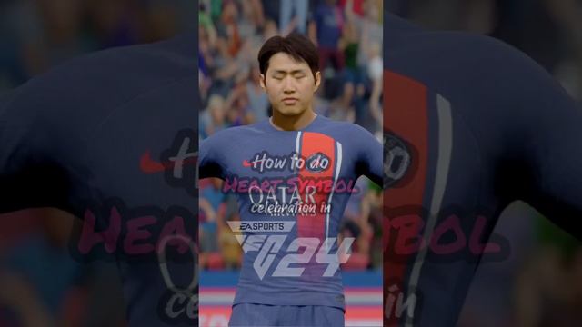 How to do HEART SYMBOL celebration in FC24 on PlayStation #fc24 #eafc24 #gaming #football #ps5